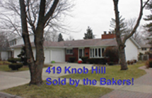 419 Knob Hill Sold by the Bakers